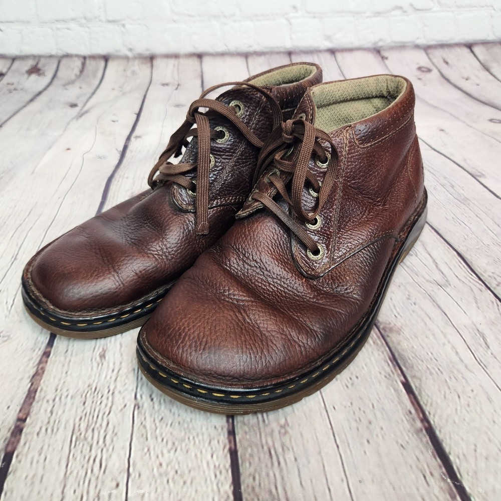 Dr. Martens Brown Leather Rico Air Cushion Men's Ankle Lace Up Boots Size 10